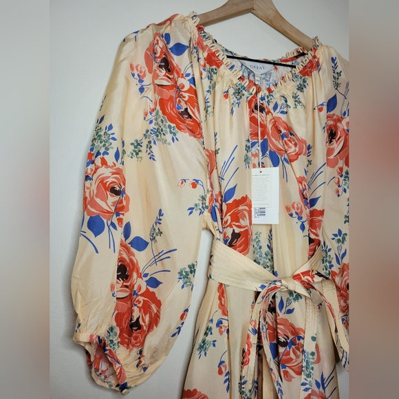 NWT The GREAT. The Vestige dress in echo rose print, designer 1 (small) - Picture 10 of 16